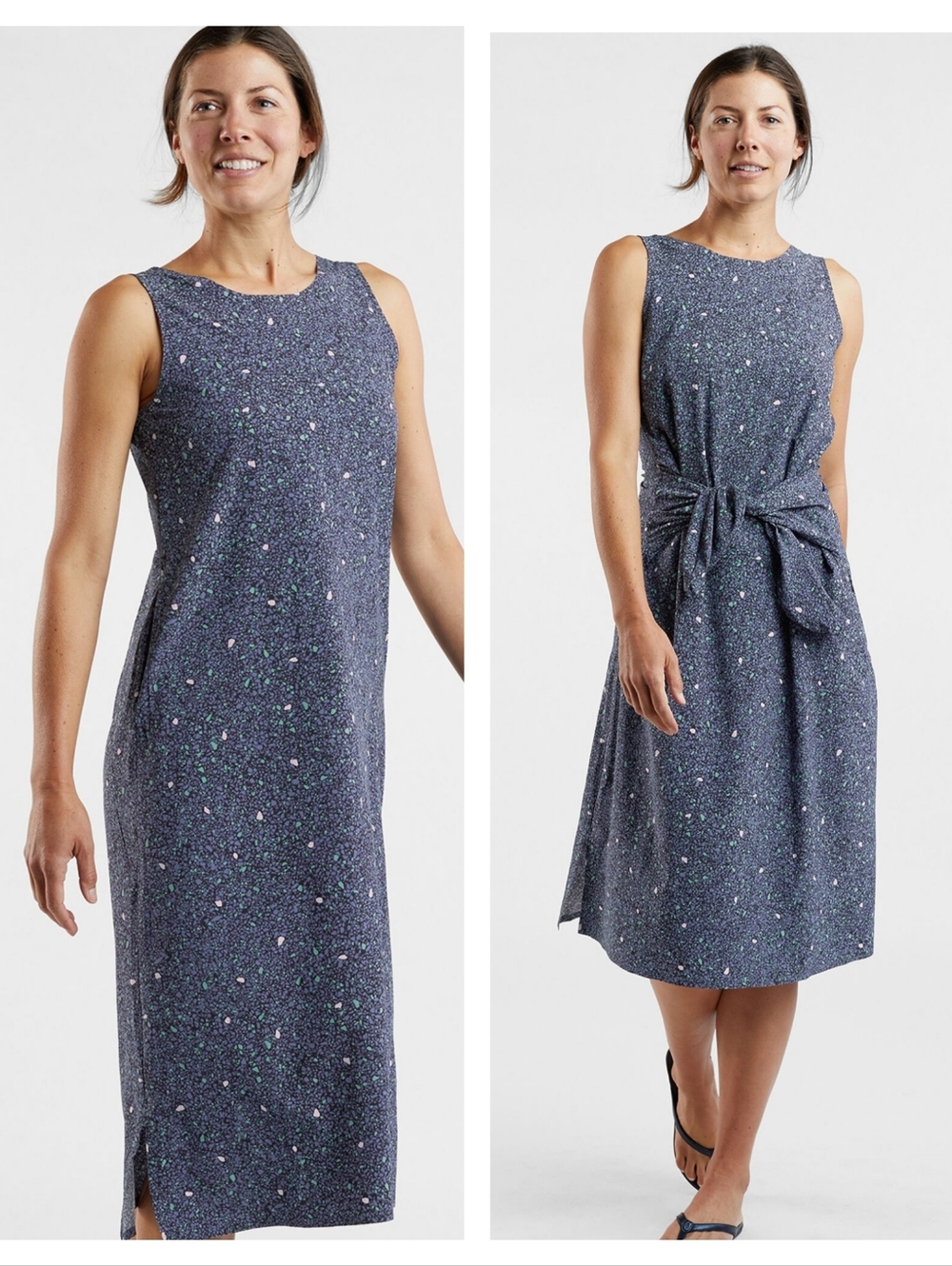 Tirle Nine Convertible Round Trip Midi Dress - River Stone XL